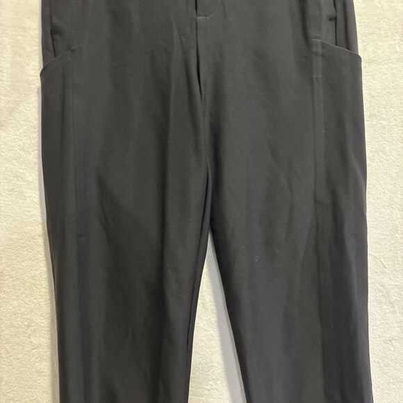 ATHLETA Stellar Straight Crop Pants Stretch Women's Size 2 Black Casual Career - Picture 4 of 13
